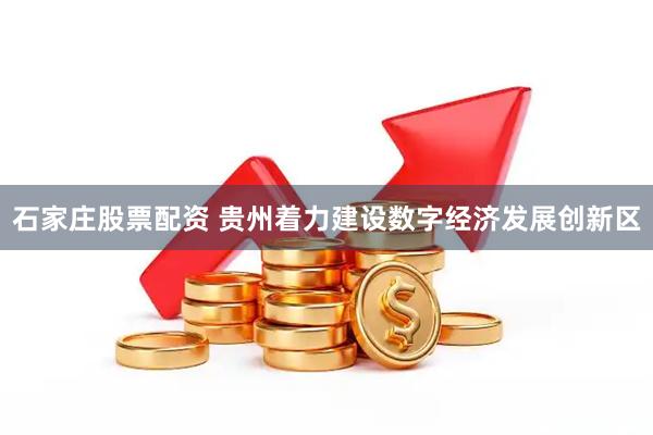 石家庄股票配资 贵州着力建设数字经济发展创新区